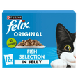 Felix Original Fish Selection in Jelly Wet Cat Food, Felix, 4x (12x85g)