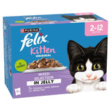 Felix Original Kitten Mixed Selection in Jelly Wet Cat Food, Felix, 4x (12x85g)