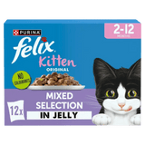 Felix Original Kitten Mixed Selection in Jelly Wet Cat Food, Felix, 4x (12x85g)