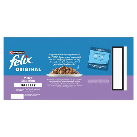 Felix Original Senior 7+ Mixed Selection in Jelly Wet Cat Food, Felix, 40 x 85g