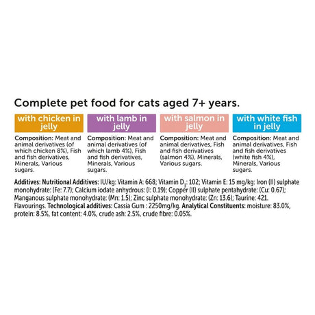 Felix Original Senior 7+ Mixed Selection in Jelly Wet Cat Food, Felix, 40 x 85g