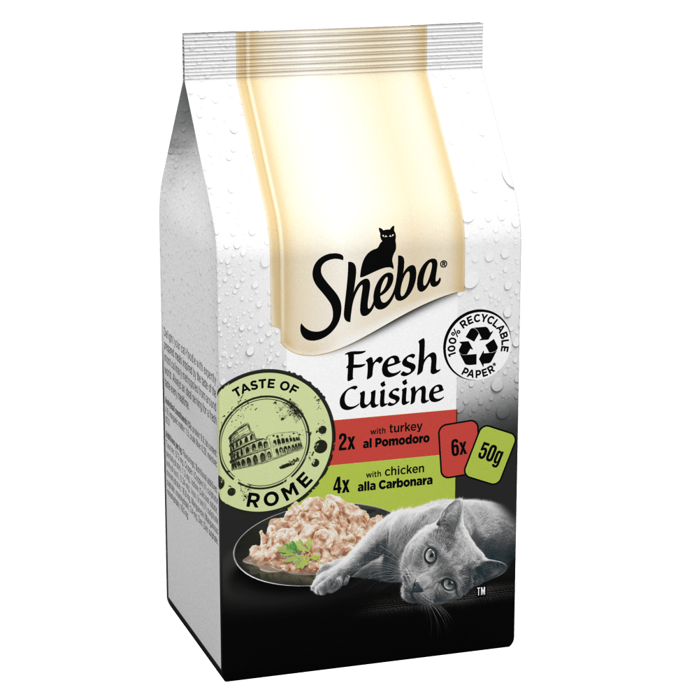 Sheba Fresh Cuisine Taste of Rome Pouches Mixed in Gravy - 48 x 50g