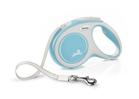 Flexi Comfort Tape Dog Lead Medium 5m, Flexi, Light Blue