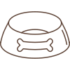 Food bowl icon link to feeding services page