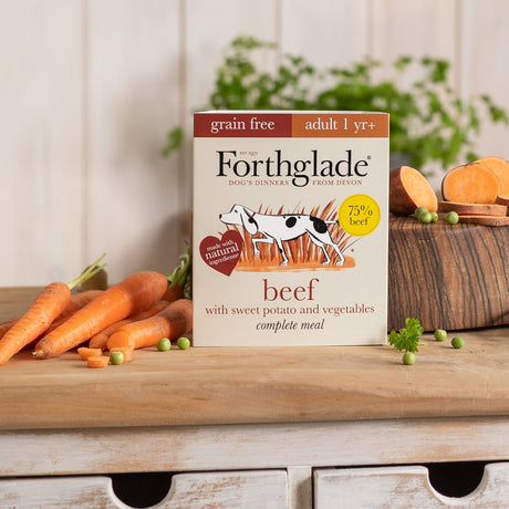 Forthglade Adult Complete Grain Free Beef with Sweet Potato & Veg Trays 18x395g, Forthglade,