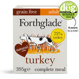 Forthglade Adult Complete Grain Free Turkey & Sweet Potato Wet Dog Food 18x395g, Forthglade,