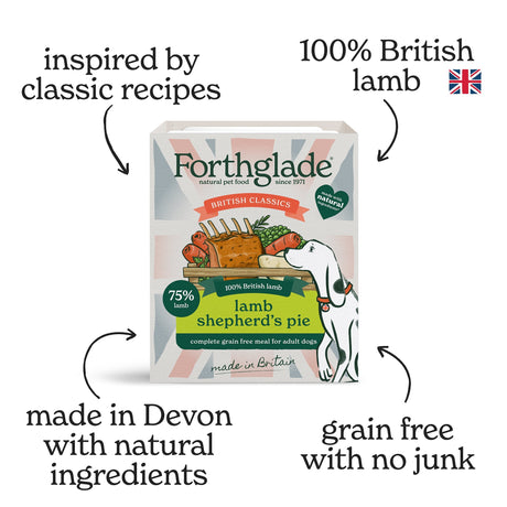 Forthglade British Classics Lamb Shepherds Pie Wet Dog Food, Forthglade, 18 x 395g