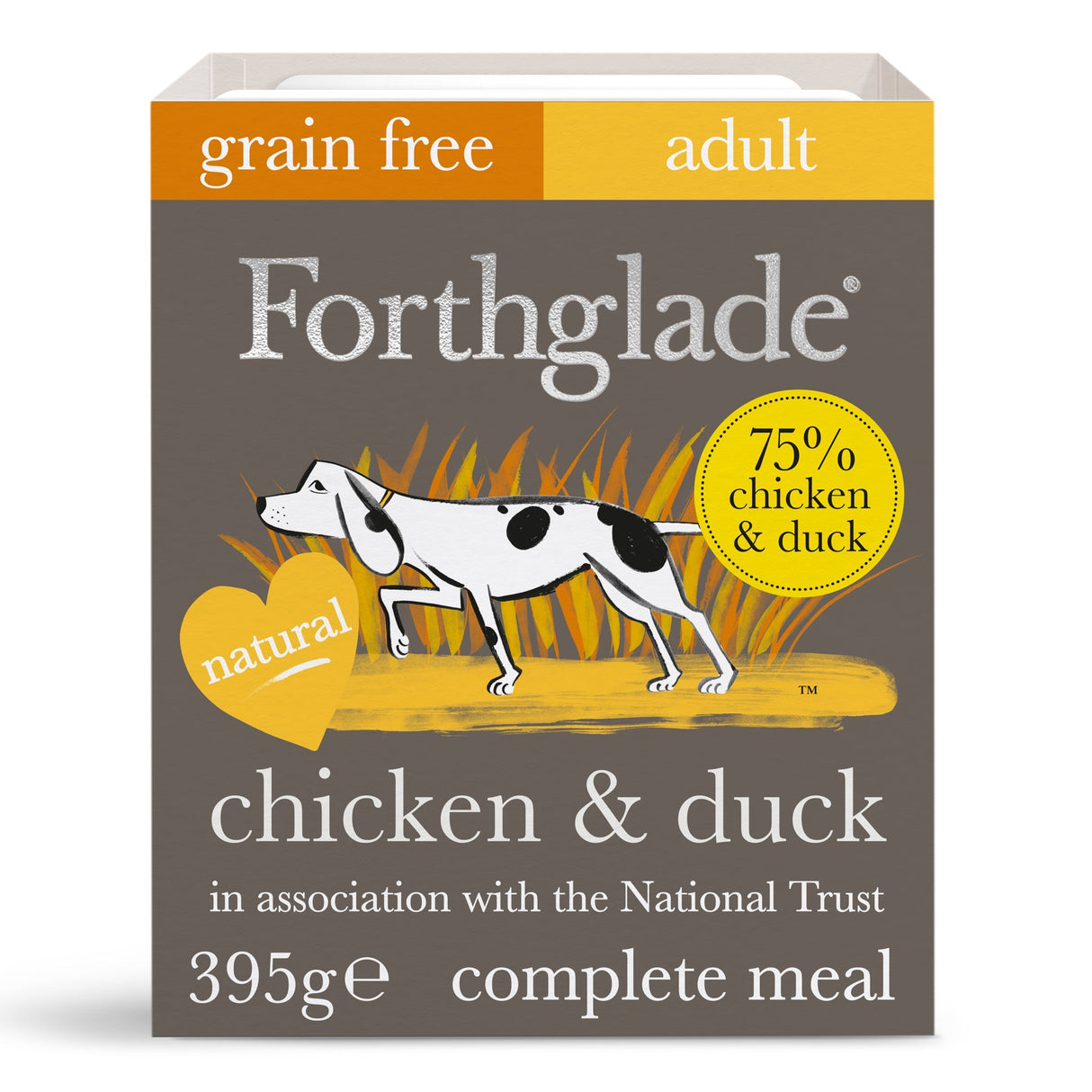 Forthglade Gourmet Grain Free Chicken & Duck Wet Dog Food - 7 x 395g Trays, Forthglade,