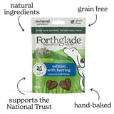 Forthglade National Trust Soft Bites Salmon & Herring Dog Treats - 8 x 90g, Forthglade,