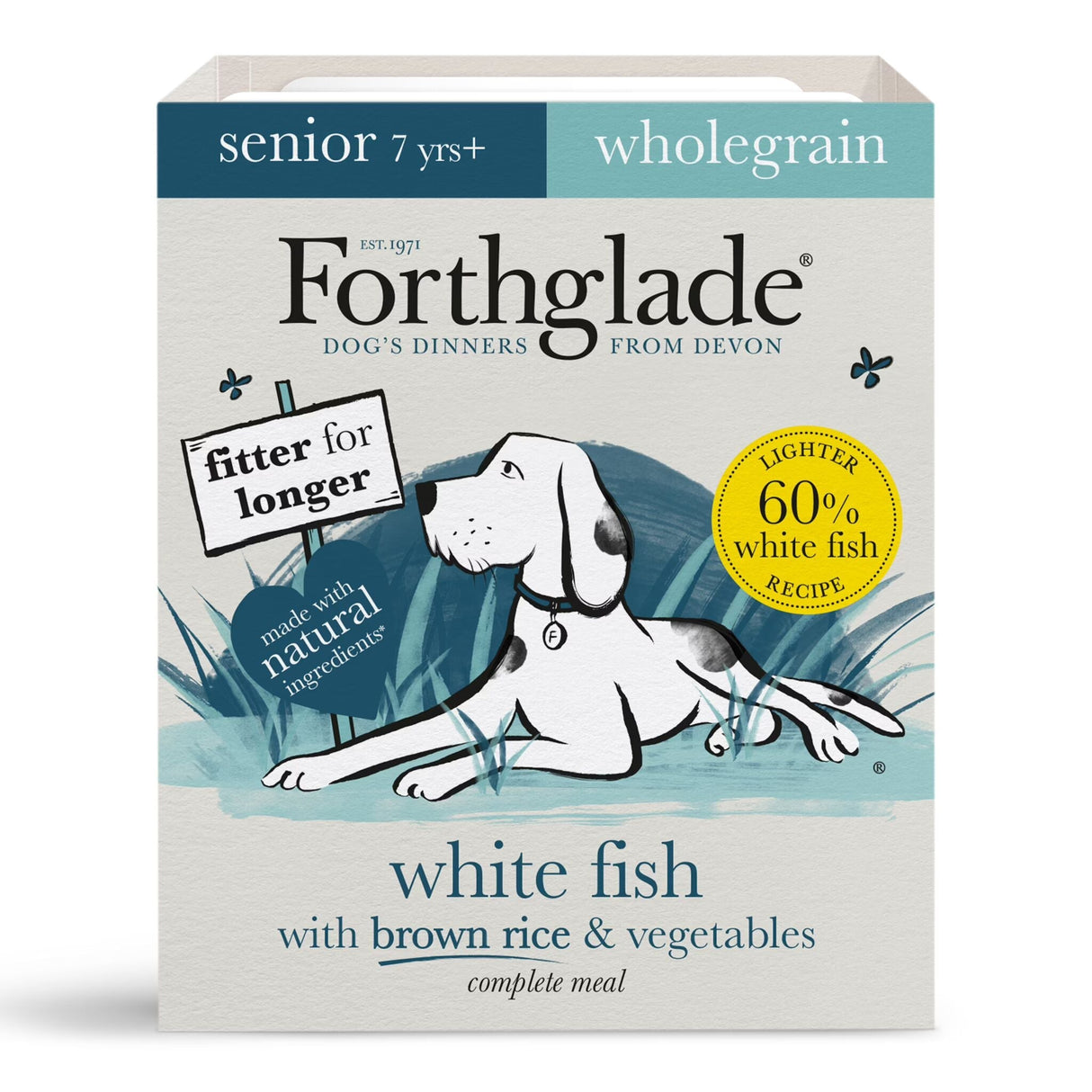 Forthglade Senior Complete Wholegrain Lamb & White Fish Duo Variety Pack 12x395g, Forthglade,