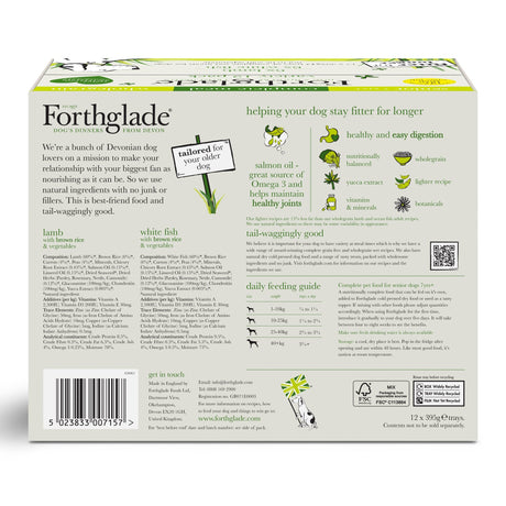 Forthglade Senior Complete Wholegrain Lamb & White Fish Duo Variety Pack 12x395g, Forthglade,