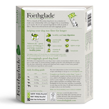 Forthglade Senior Complete Wholegrain Lamb with Brown Rice & Veg 18x395g, Forthglade,