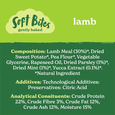 Forthglade Soft Bites Lamb Dog Treats - 8 x 90g, Forthglade,