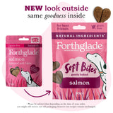 Forthglade Soft Bites Salmon Dog Treats - 8 x 90g, Forthglade,