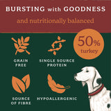 Forthglade Turkey Lightly Baked Natural Dry Adult Dog Food, Forthglade, 6 kg