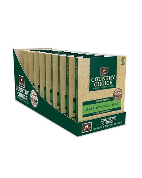 Gelert Country Choice Lamb & Rice Tray Dog Food 10x395g, Gelert,