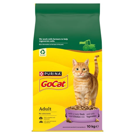Go - Cat Chicken & Duck Dry Adult Cat Food, Go - Cat, 10 kg