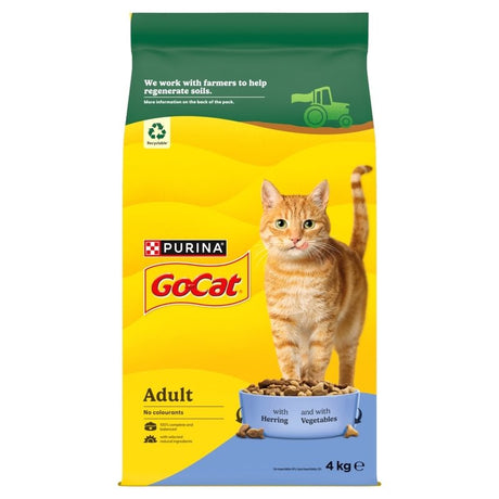 Go - Cat Herring with Veg Dry Adult Cat Food, Go - Cat, 4 kg