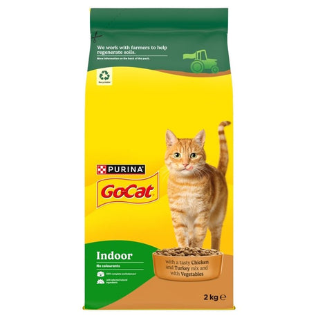 Go - Cat Indoor Chicken Dry Cat Food - 2 kg, Go - Cat,
