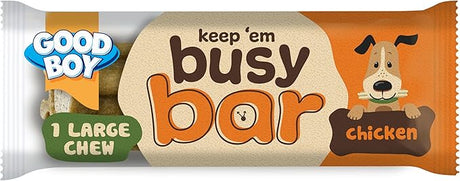 Good Boy Keep 'em Busy Bar Chicken Chew Dog Treat, Good Boy, Large x 12