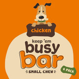 Good Boy Keep 'em Busy Bar Chicken Chew Dog Treat, Good Boy, Small (4 Chews) x 8