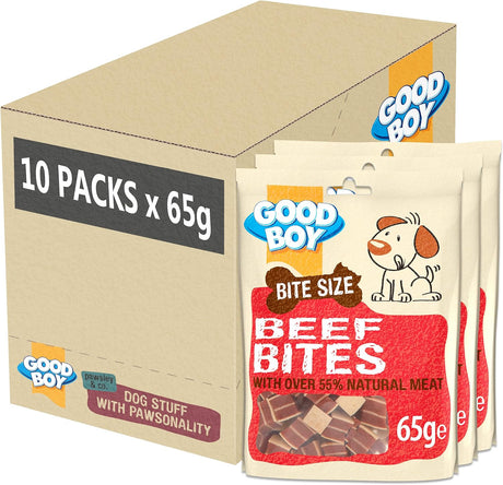 Good Boy Pawsley & Co Beef Bites Dog Treats - 10 x 65g, Good Boy,