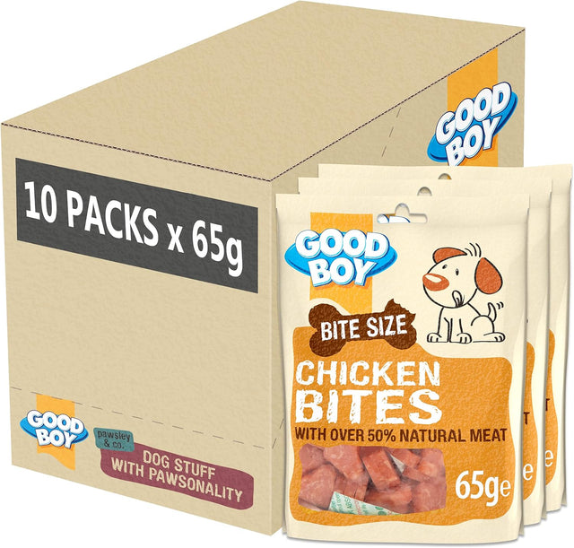 Good Boy Pawsley & Co Chicken Bites Dog Treats - 10 x 65g, Good Boy,