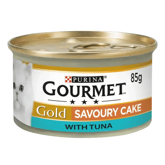 Gourmet Gold Savoury Cake Tuna Wet Cat Food - 12 Tins x 85g, Gourmet,