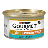 Gourmet Gold Savoury Cake Tuna Wet Cat Food - 12 Tins x 85g, Gourmet,