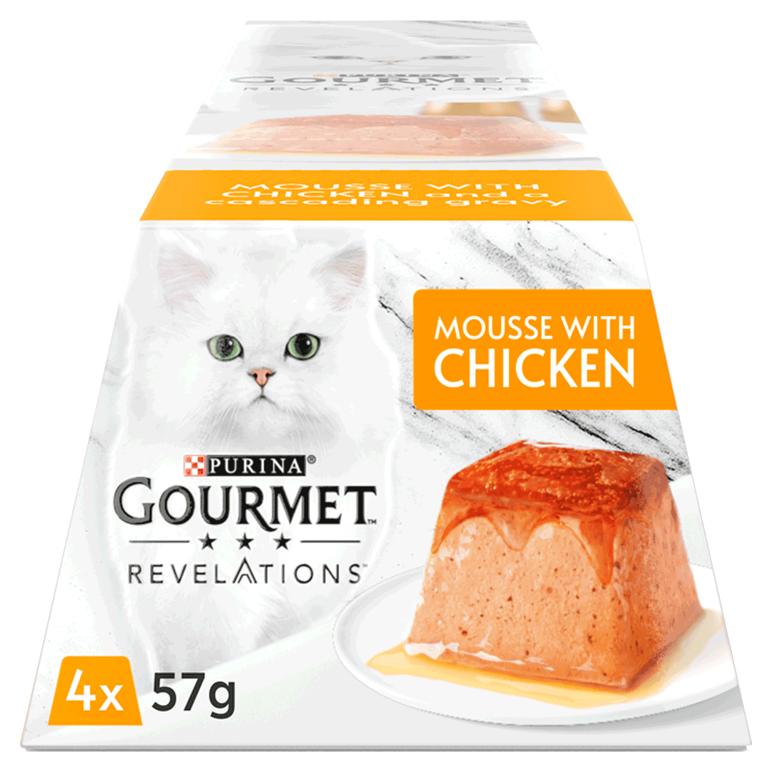 Gourmet Revelations Mousse with Chicken Wet Cat Food 6x (4x57g), Gourmet,