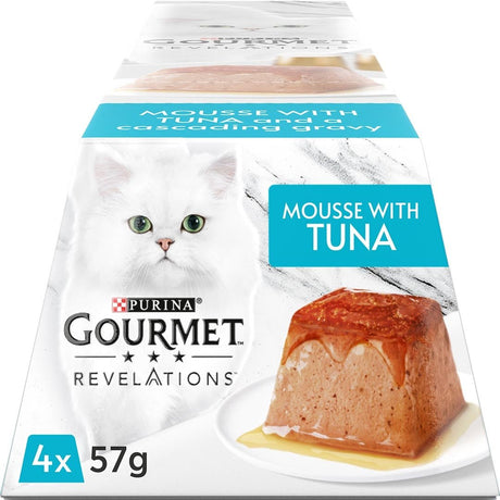 Gourmet Revelations Mousse with Tuna Wet Cat Food 6x (4x57g), Gourmet,