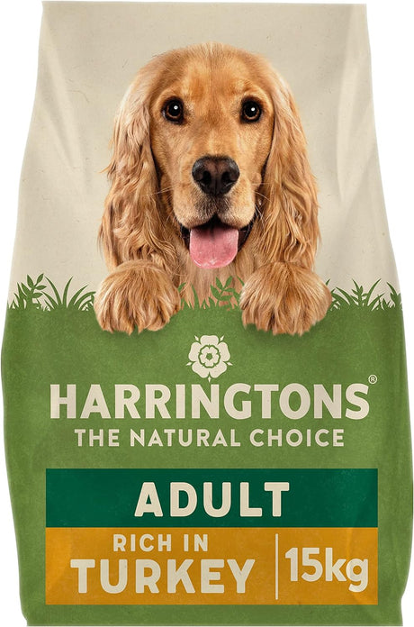 Harringtons Dry Adult Dog Food Rich in Turkey & Veg, Harringtons, 15 kg