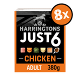 Harringtons Just 6 Chicken with Veg & Gravy Grain - Free Wet Dog Food - 8 x 380g, Harringtons,