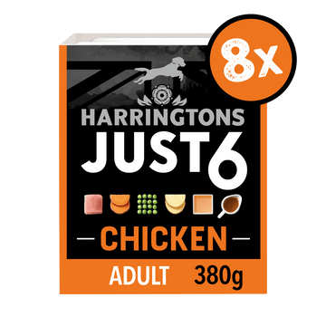 Harringtons Just 6 Chicken with Veg & Gravy Grain - Free Wet Dog Food - 8 x 380g, Harringtons,