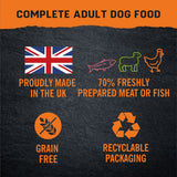 Harringtons Just 6 Grain Free Adult Dog Multipack Trays - 16 x 380g, Harringtons,