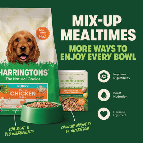 Harringtons Puppy Rich in Chicken & Rice Dry Food - 10kg, Harringtons,