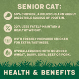 Harringtons Senior Cat Complete Chicken Dry Food - 4 x 2kg, Harringtons,