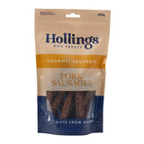 Hollings Gourmet Pork Sausage Dog Treats, Hollings, 2kg (10 x 200g Bags)