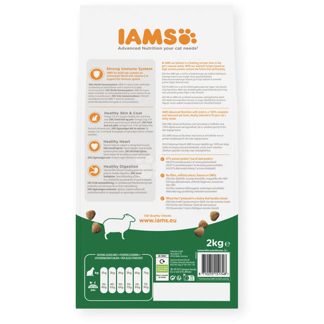 IAMS Adult Cat Dry Food with Lamb, IAMS, 2x2kg