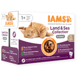IAMS Adult Land & Sea Collection in Gravy Wet Cat Food, IAMS, 12 x 85g