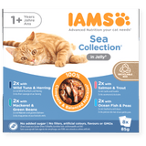 IAMS Adult Sea Collection in Jelly Wet Cat Food - 8 x 85g, IAMS,