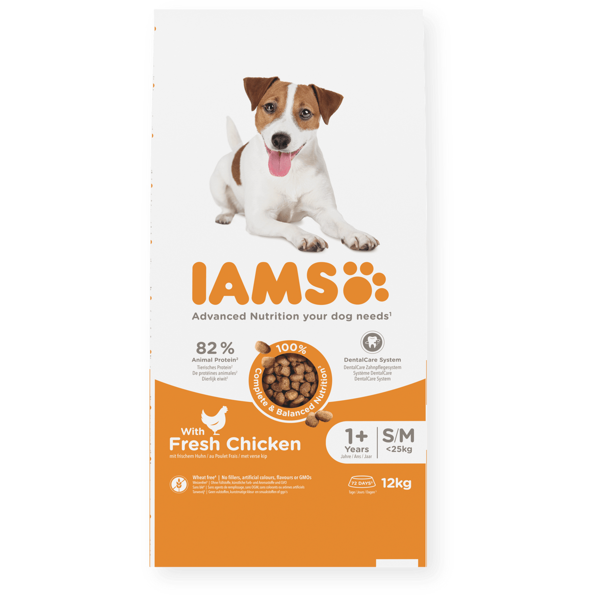 IAMS Adult Small/Medium Breed with Fresh Chicken Dry Dog Food, IAMS, 12 kg
