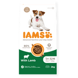 IAMS Adult Small/Medium Breed with Lamb Dry Dog Food, IAMS, 2 x 2 kg
