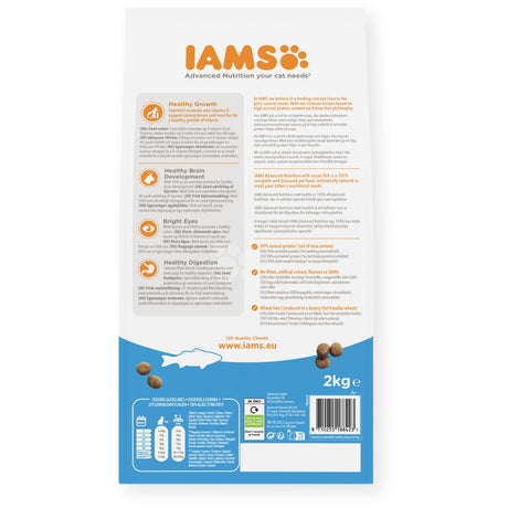 IAMS Kitten Dry Food with Ocean Fish - 2 x 2kg, IAMS,