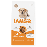 IAMS Puppy Large Breed Fresh Chicken Dry Dog Food, IAMS, 2 x 2 kg
