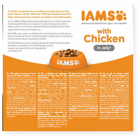 IAMS Senior 7+ Delight Chicken in Jelly Wet Cat Food - 8 x 85g, IAMS,