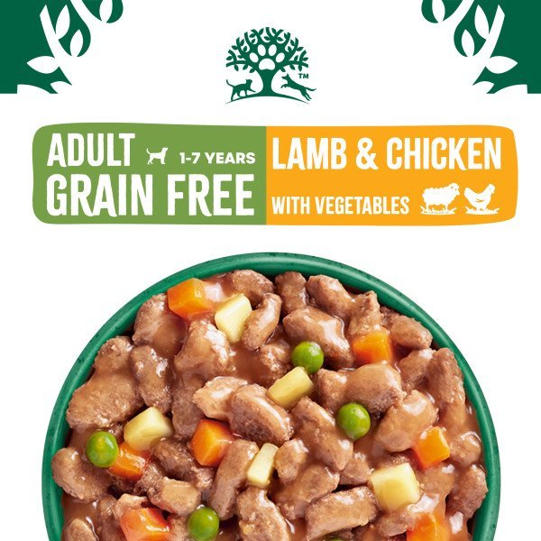 James Wellbeloved Adult Dog Grain Free Lamb & Chicken in Gravy 48 x 90g Pouches, James Wellbeloved,