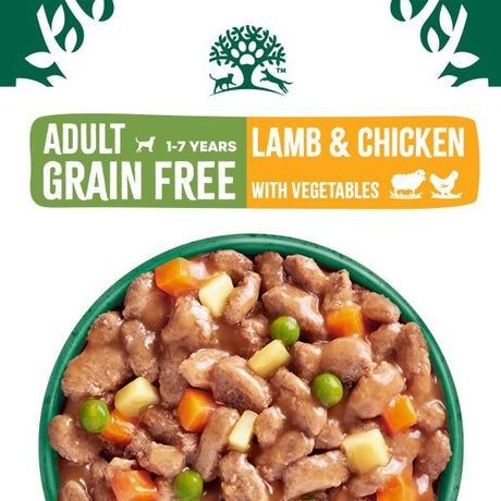 James Wellbeloved Adult Dog Grain Free Lamb & Chicken in Gravy 48 x 90g Pouches, James Wellbeloved,