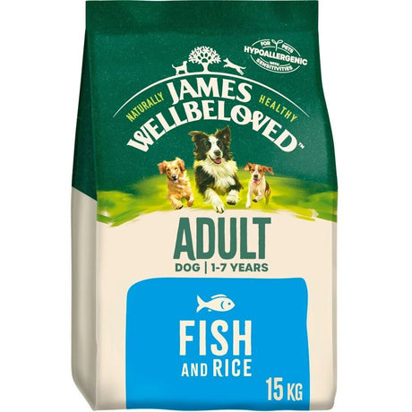 James Wellbeloved Adult Fish & Rice Dry Dog Food, James Wellbeloved, 15 kg