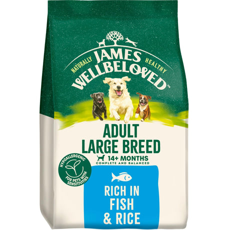 James Wellbeloved Adult Large Breed Fish & Rice Dry Dog Food - 15 kg, James Wellbeloved,